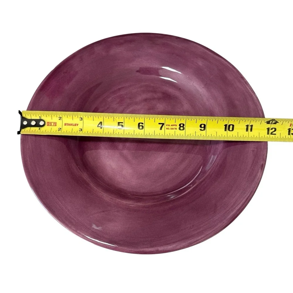 Pottery Barn Sausalito Plum Dinner Plates Set of 2 - 12